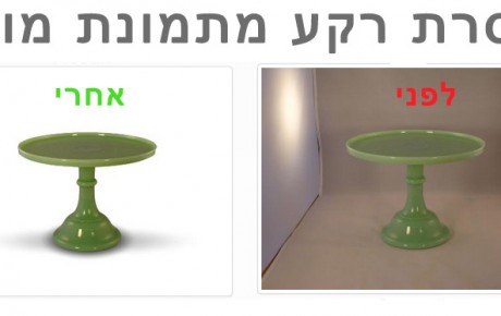 הסרת רקע מתמונת מוצר